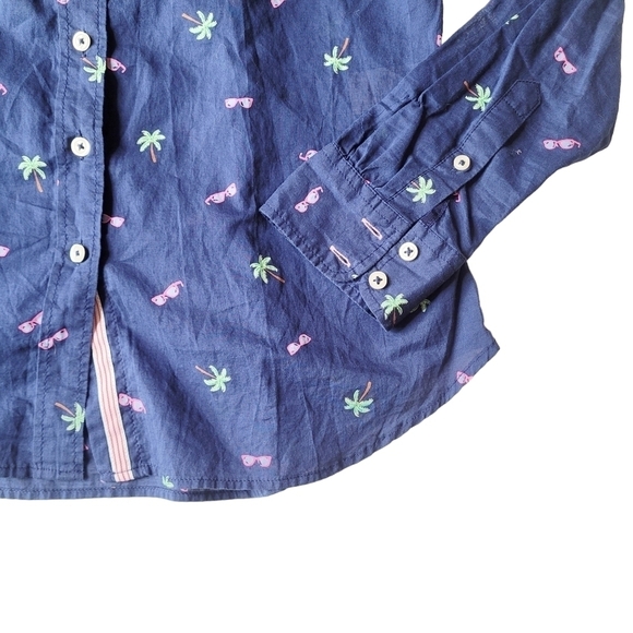 Talbots Petite Small Button Down Cotton - Picture 3 of 6